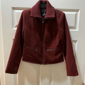 Ann Taylor Burgundy Jacket